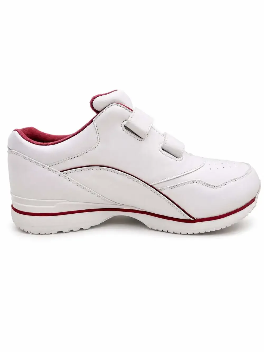 Propét Women's Tour Walker Strap Walking Shoes, White/Berry, W3902